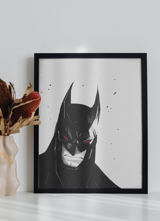 Bataman DC Wall Poster In Black & White