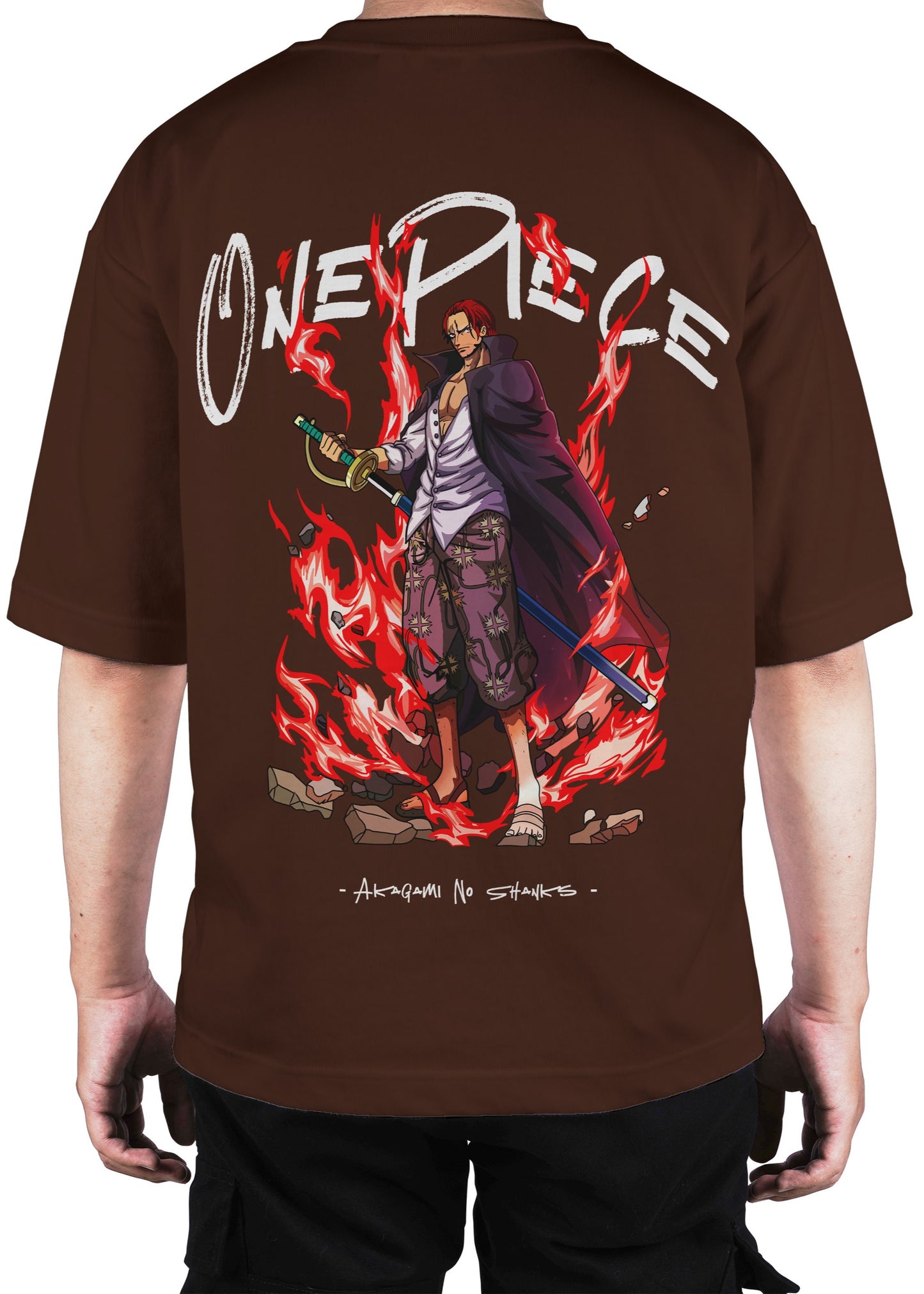 One Piece Yonko Shanks Oversized T-Shirt