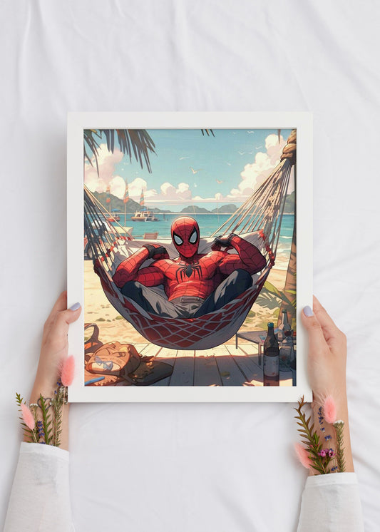 Spider-Man On Vacation Wall Poster