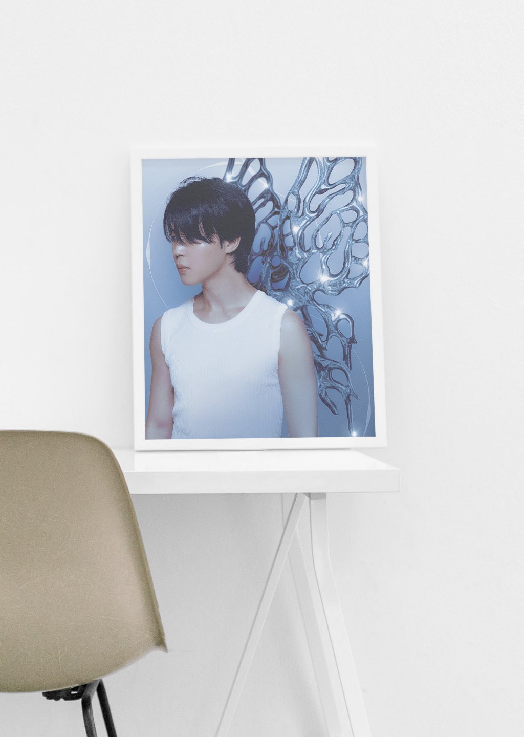 Jimin Face BTS Wall Poster Style V