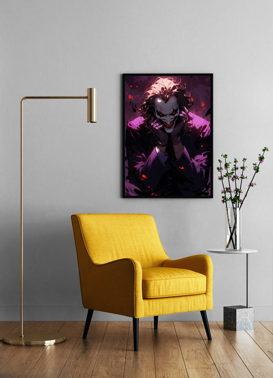 The Joker Wall Poster Metal And Framed