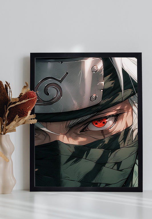 Kakashi X Sharingan Naruto Shippuden Anime Wall Poster