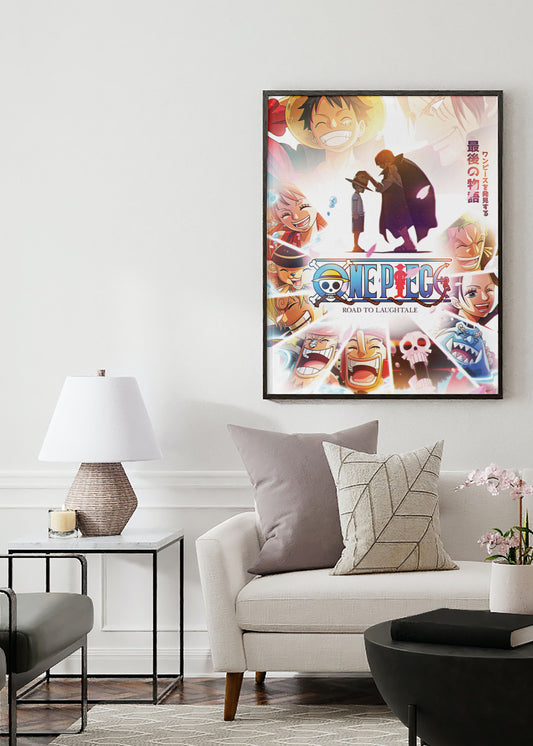 One Piece Luffy Shanks Zoro Sanji Nami Robin Chopper Brook Franky and Jimbei Anime Wall Poster