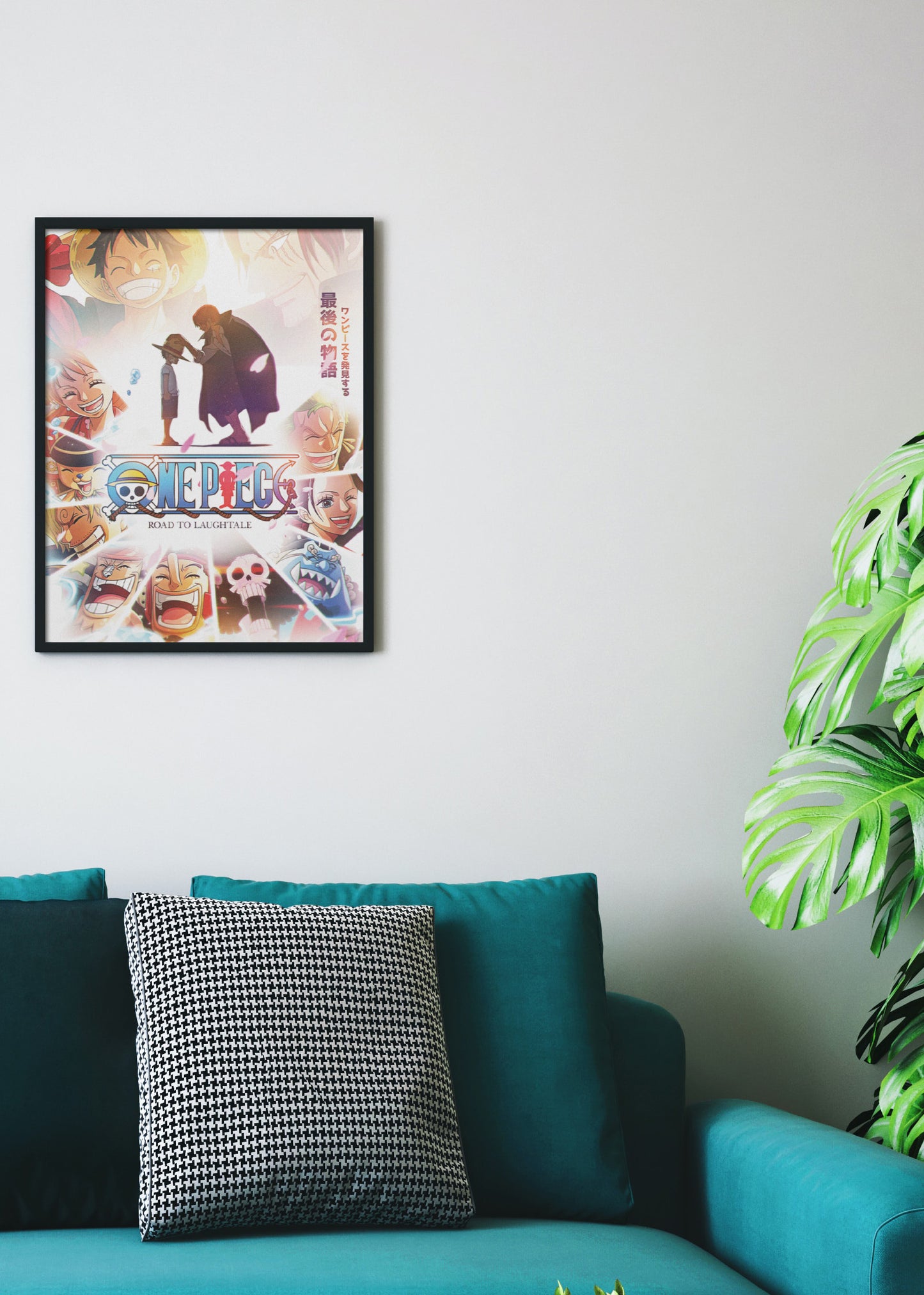 One Piece Luffy Shanks Zoro Sanji Nami Robin Chopper Brook Franky and Jimbei Anime Wall Poster