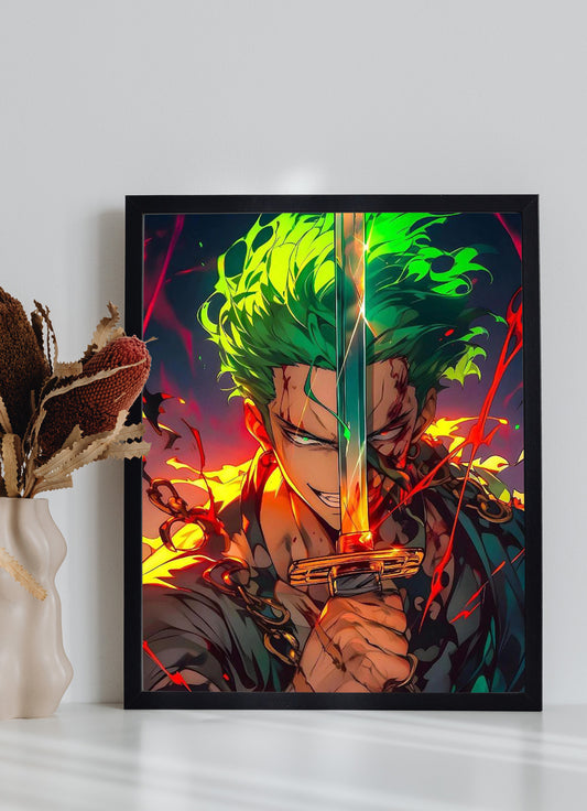 Roronoa Zoro One Piece Anime Wall Poster