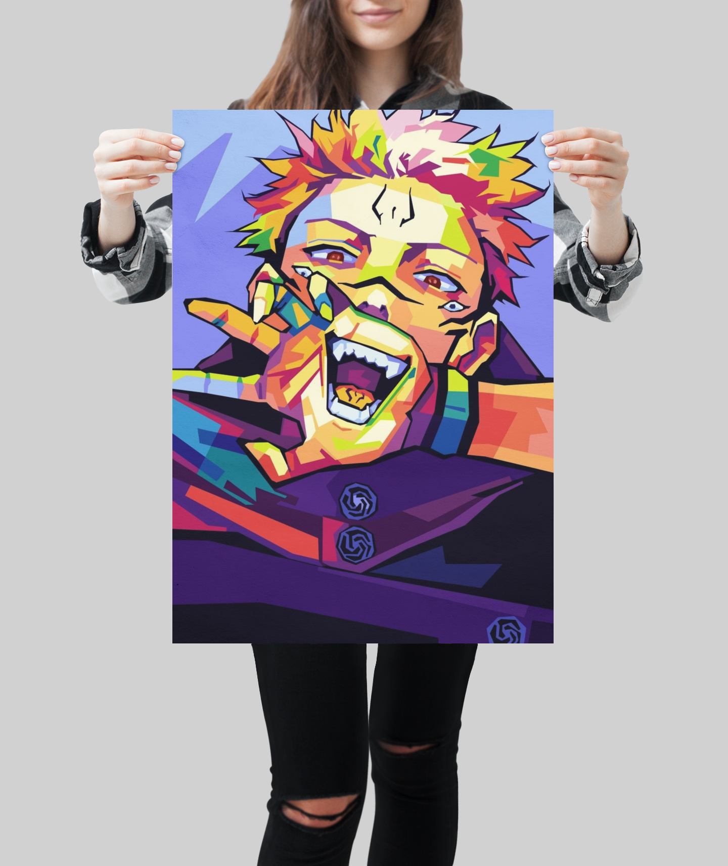 Ryomen Sukuna Jujutsu Kaisen Anime Poster