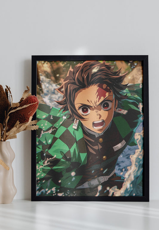 Tanjiro Kamado Kimetsu No Yaiba Anime Wall Poster