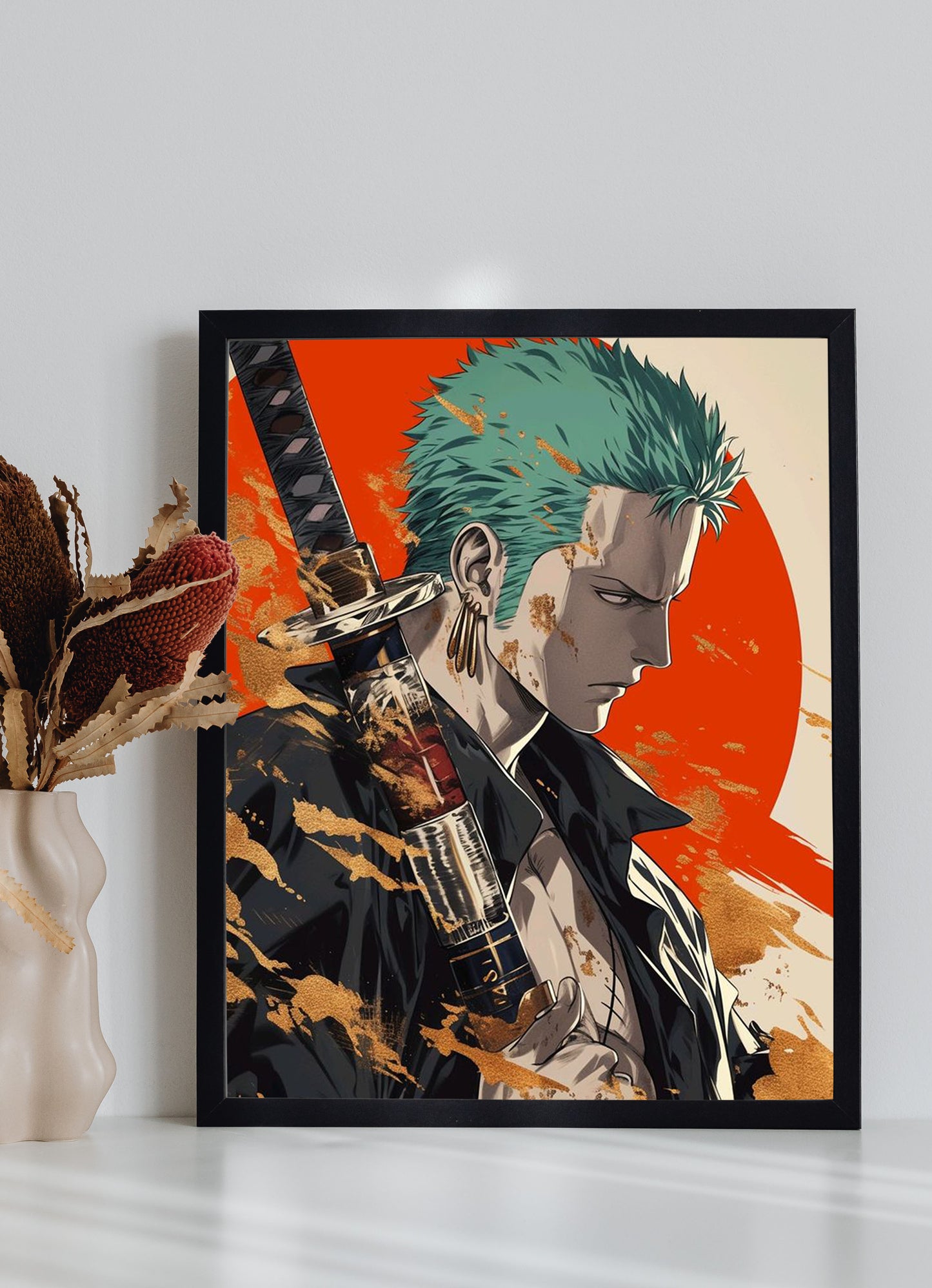 Roronoa Zoro With Sword One Piece Anime Wall Poster