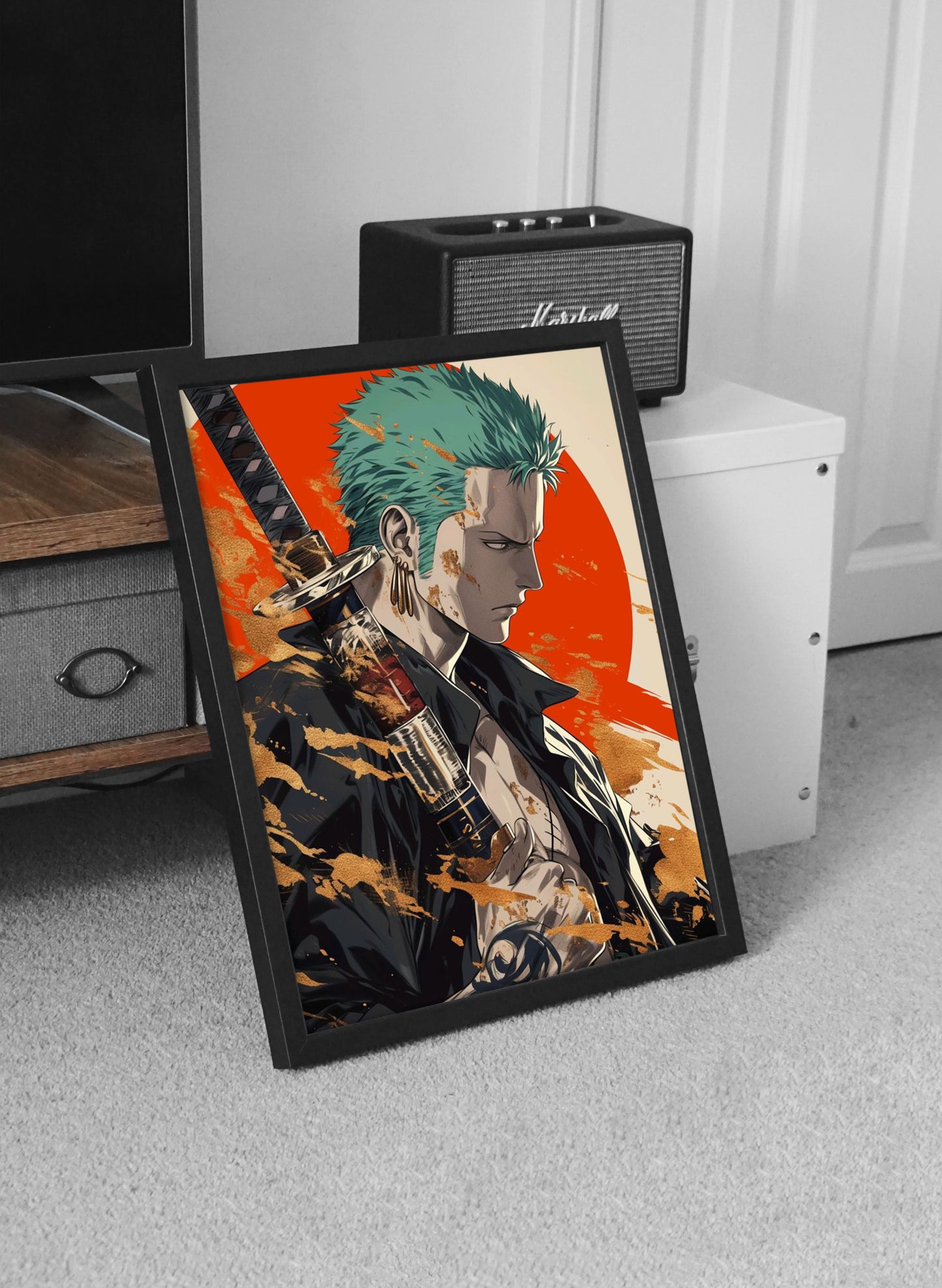 Roronoa Zoro With Sword One Piece Anime Wall Poster