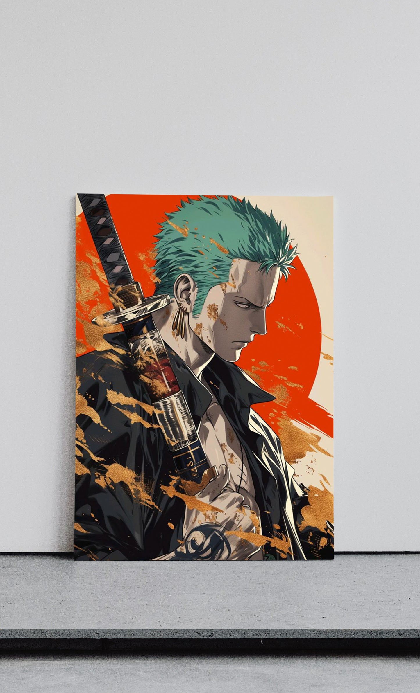 Roronoa Zoro With Sword One Piece Anime Wall Poster